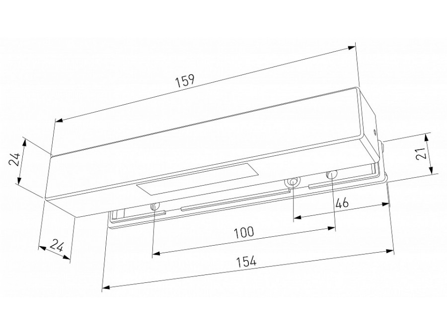 Накладной светильник Elektrostandard Rise 40163/LED 4000К Черный