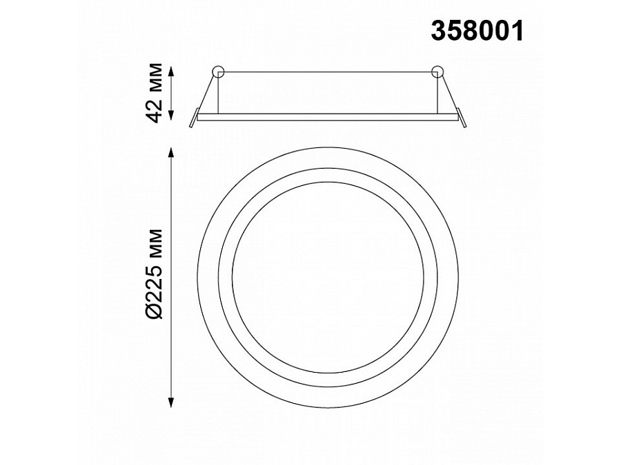 Встраиваемый светильник Novotech Stern 358001