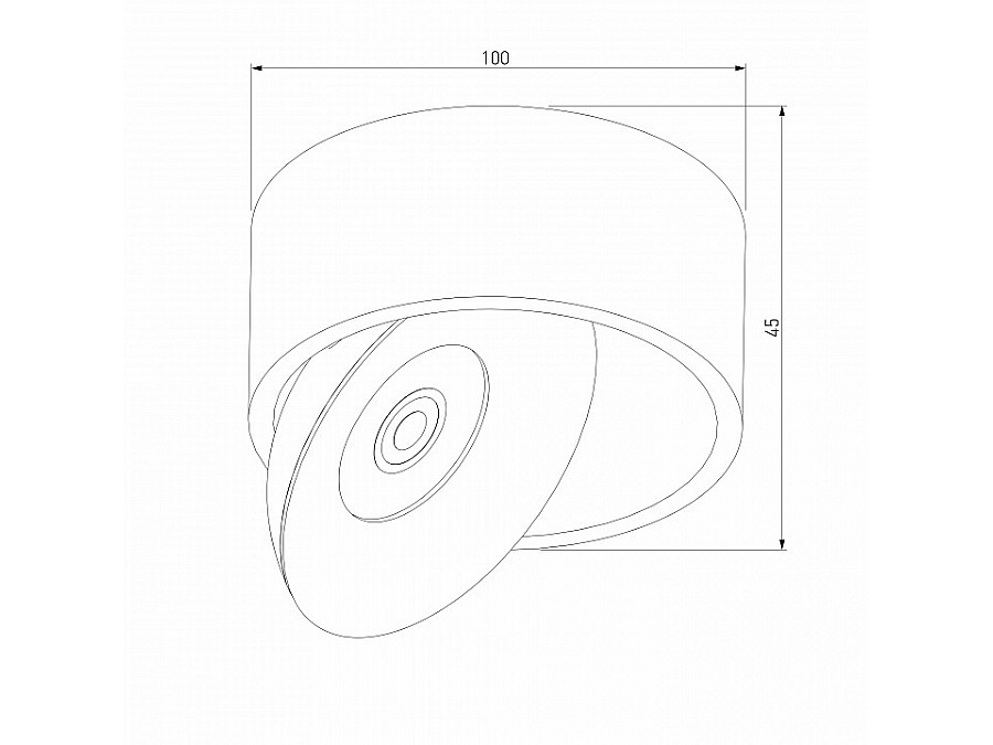 Накладной светильник Elektrostandard Glide Glide 8W белый (25100/LED)