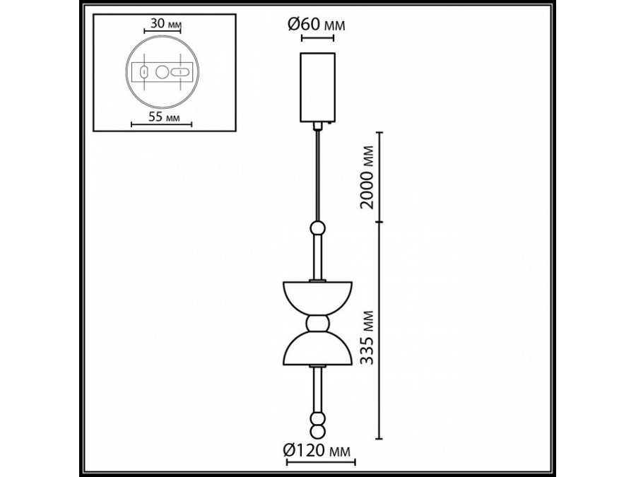Подвесной светильник Odeon Light L-VISION 6685/7L