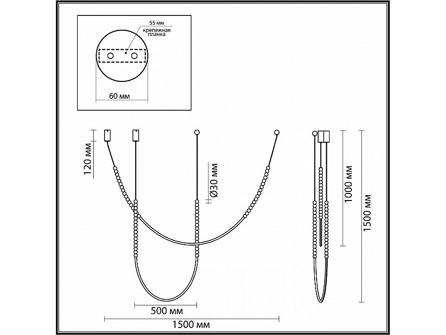 Подвесной светильник Odeon Light Monella 6639/24CL