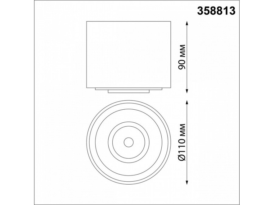 Накладной светильник Novotech Gesso 358813