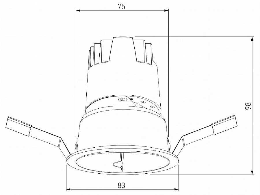 Встраиваемый светильник Elektrostandard Inline a064612