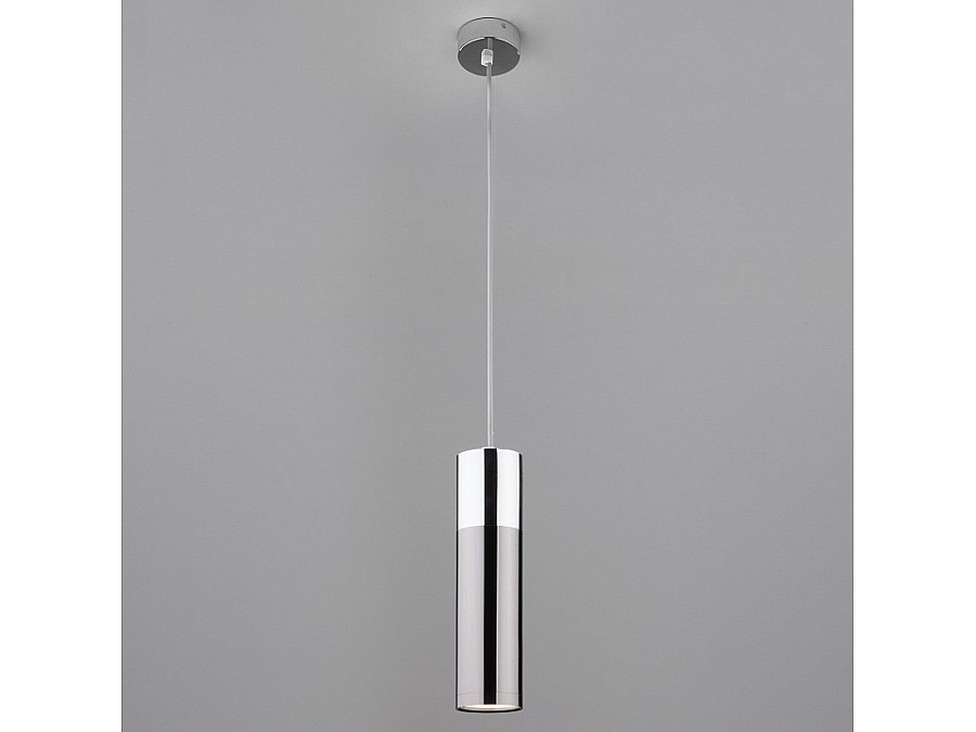 Подвесной светильник Eurosvet Double Topper 50135/1 LED хром/черный жемчуг 12W