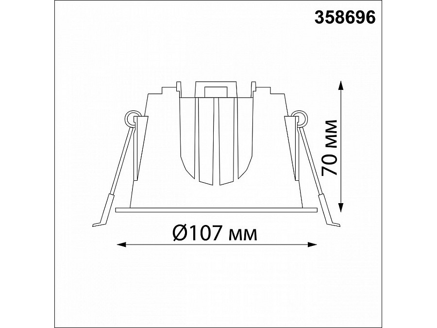 Встраиваемый светильник Novotech Knof 358696