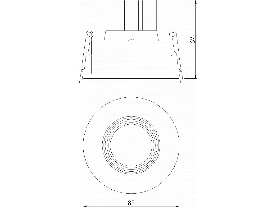 Встраиваемый светильник Elektrostandard Artis a066137