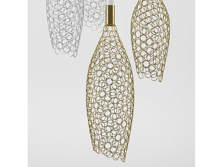 Подвесной светильник Eurosvet Ruche 90352/6 золото/хром