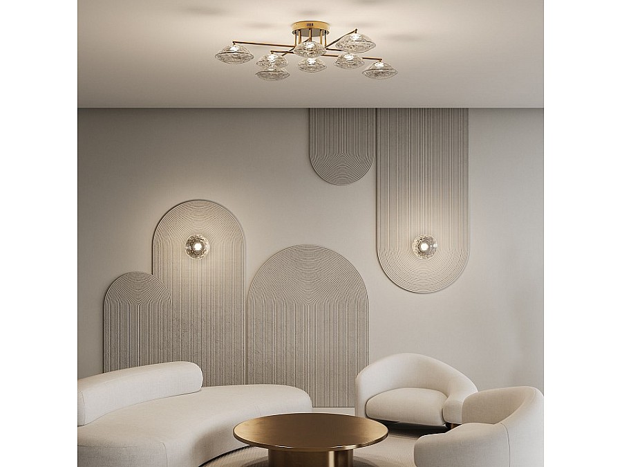 Накладной светильник Eurosvet Ripple 50389/1 LED латунь