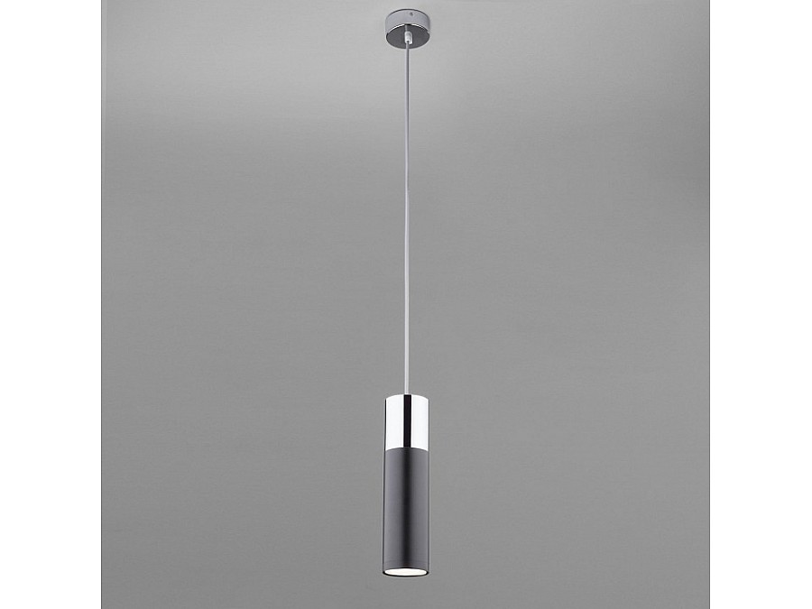 Подвесной светильник Eurosvet Double Topper 50135/1 LED хром/черный 12W
