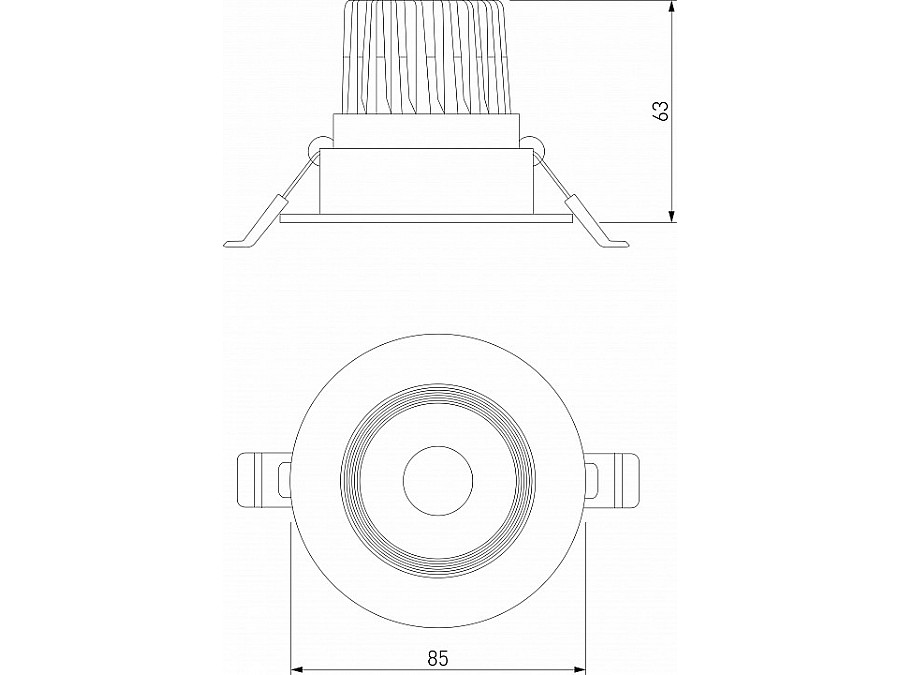 Встраиваемый светильник Elektrostandard Even a065459