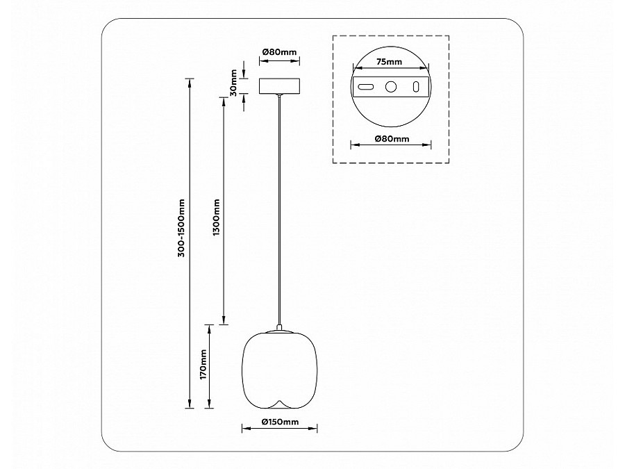 Подвесной светильник Ambrella Light LH LH11092