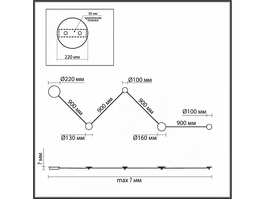 Накладной светильник Odeon Light Hightech 6625/25WL