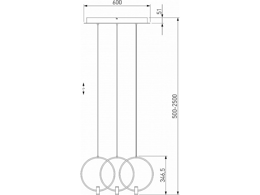 Подвесной светильник Eurosvet Layla 50257/3 LED черный
