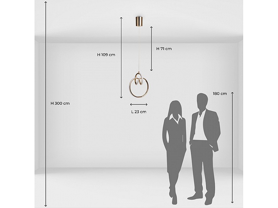 Подвесной светильник DeMarkt Аурих 27 108010701