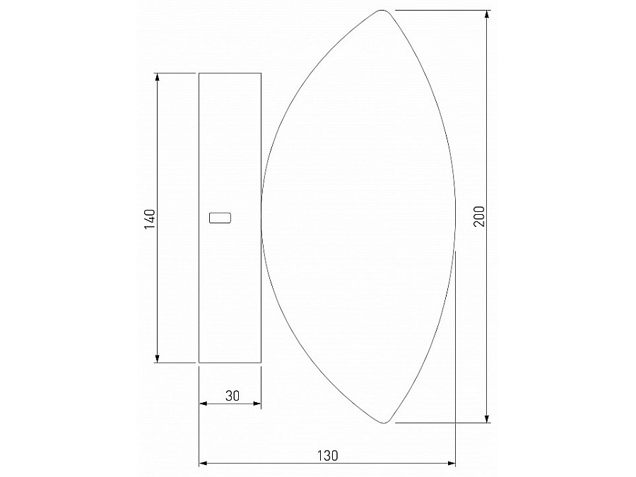 Накладной светильник Eurosvet Ripple 50389/1 LED латунь