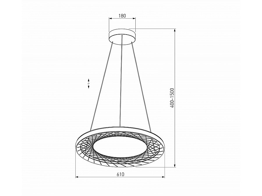 Подвесной светильник Eurosvet Parafe 40024/1 LED серый