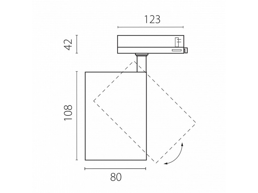 Светильник на штанге Lightstar Alta Base A5336QT15G