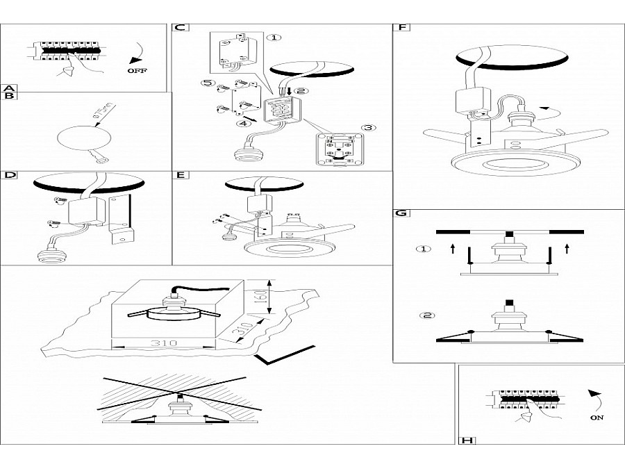 Встраиваемый светильник Eglo Igoa 94975