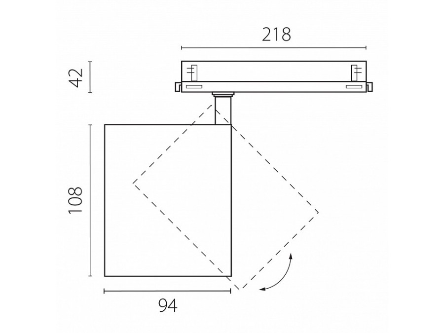 Светильник на штанге Lightstar Alta Base A5436DALI