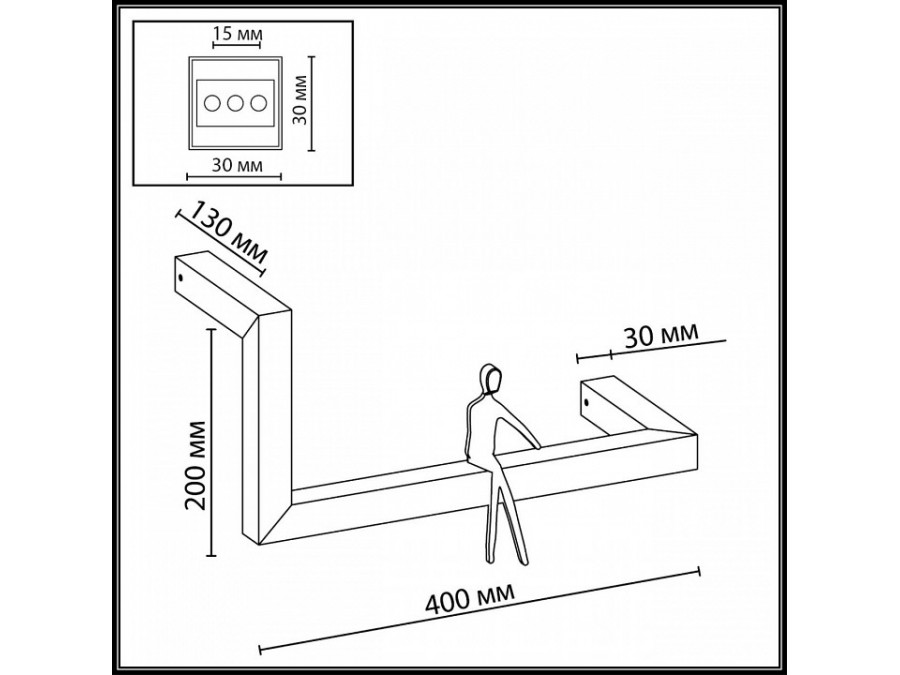 Накладной светильник Odeon Light Grafic 7153/10WL