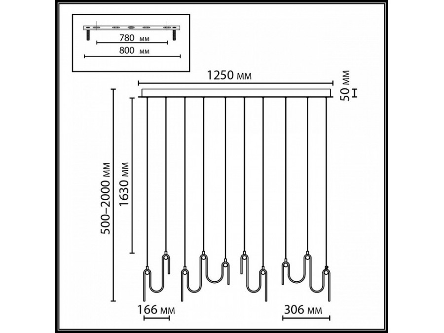 Подвесной светильник Odeon Light Flow 5106/52L