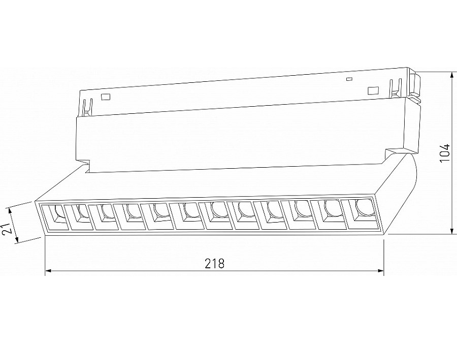 Накладной светильник Elektrostandard Slim Magnetic a066587