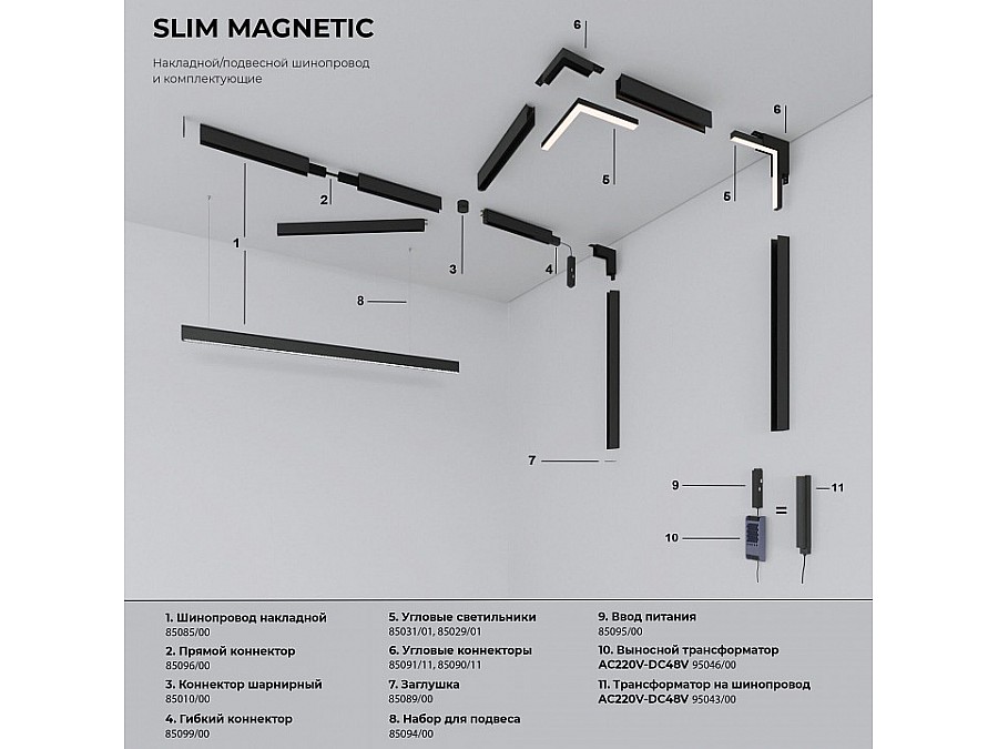 Встраиваемый светильник Elektrostandard Slim Magnetic a067377