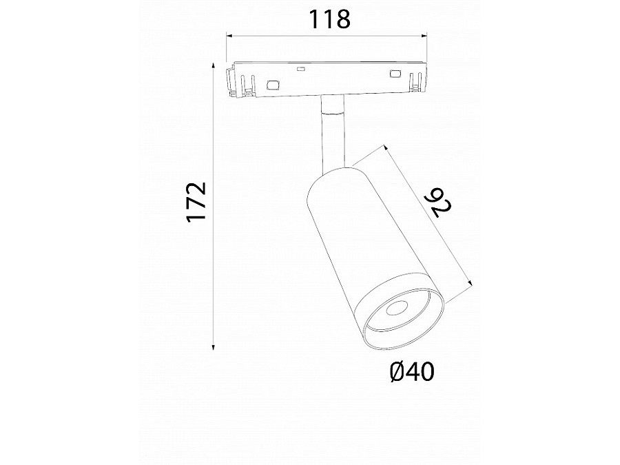 Светильник на штанге Elektrostandard Slim Magnetic 85507/01 черный