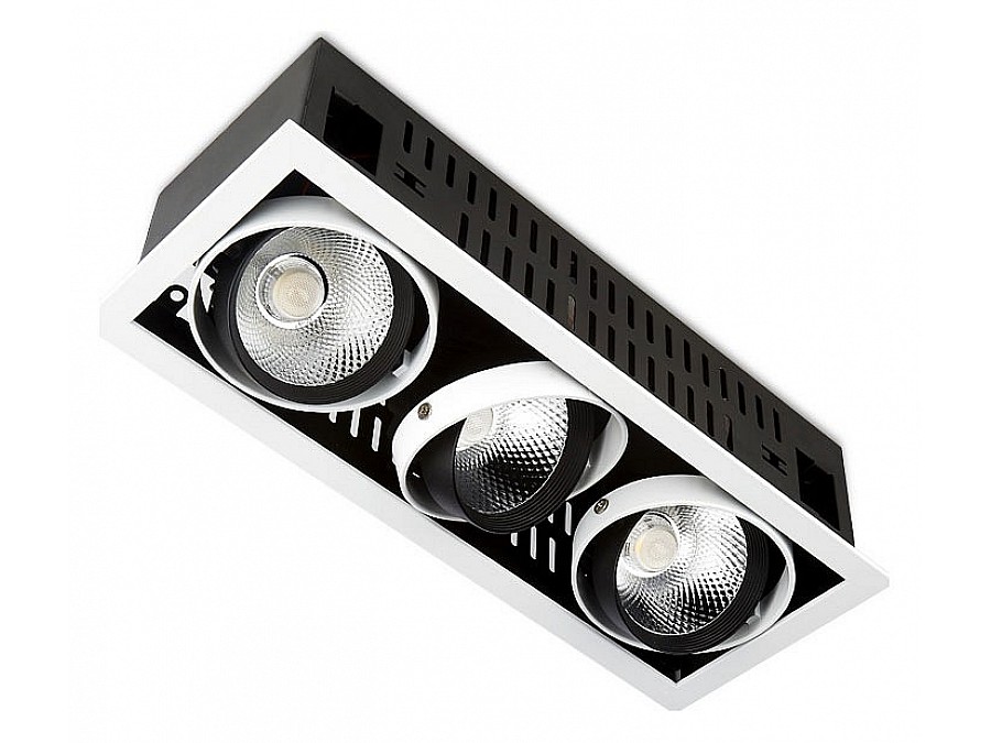 Встраиваемый светильник Ambrella Classic T81 T813 BK/CH 3*12W 4200K