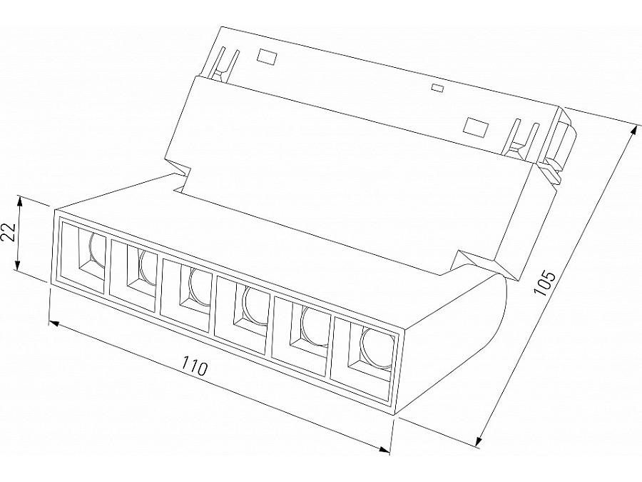 Накладной светильник Elektrostandard Slim Magnetic a066586