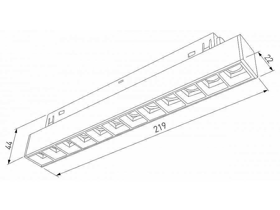 Встраиваемый светильник Elektrostandard Slim Magnetic a067376