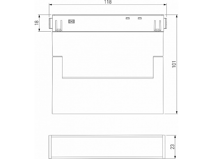 Накладной светильник Elektrostandard Slim Magnetic 85081/01