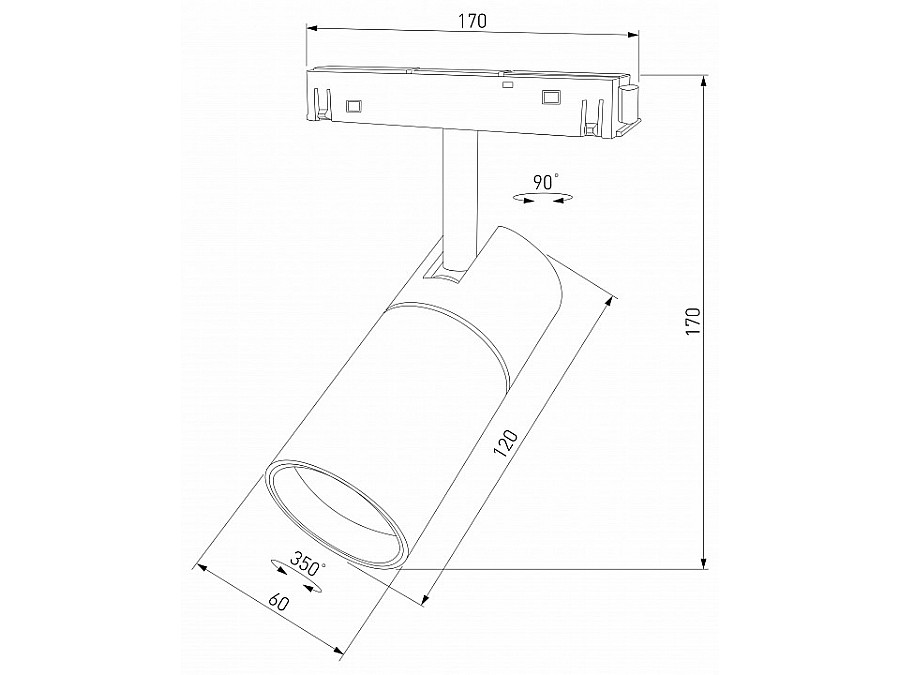 Светильник на штанге Elektrostandard Slim Magnetic a067379