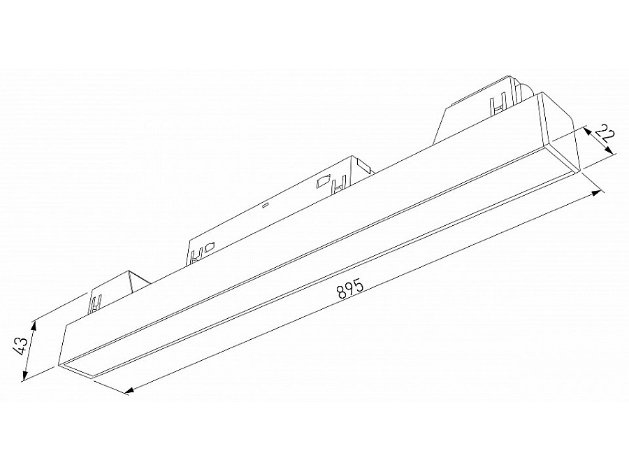 Встраиваемый светильник Elektrostandard Slim Magnetic a067375