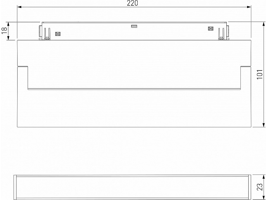 Накладной светильник Elektrostandard Slim Magnetic 85085/01