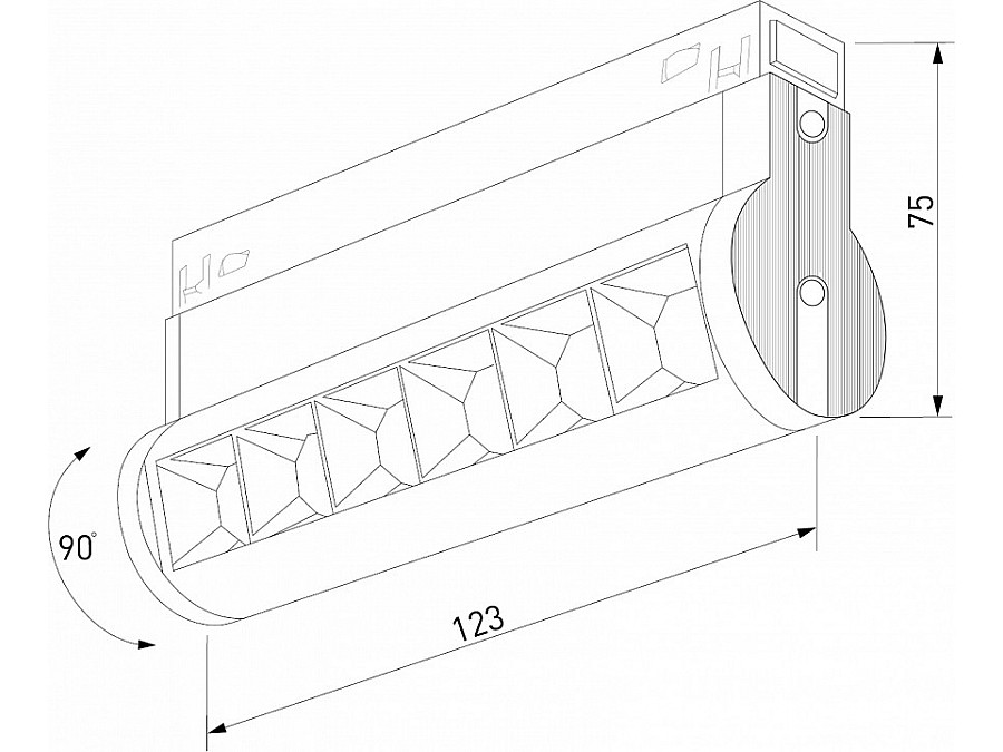 Накладной светильник Elektrostandard Slim Magnetic 85048/01