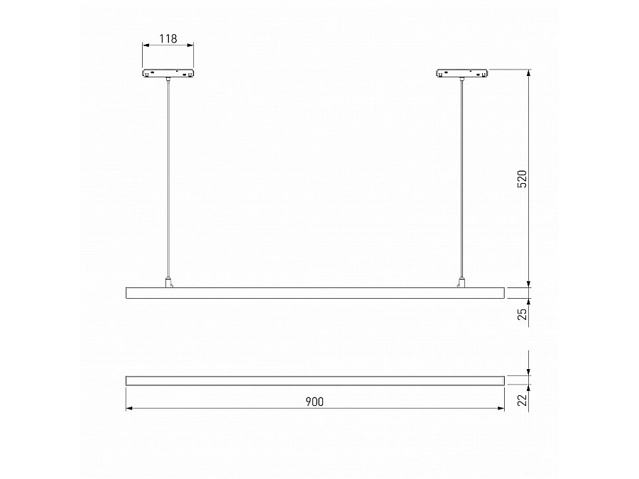 Подвесной светильник Elektrostandard Slim Magnetic a064802