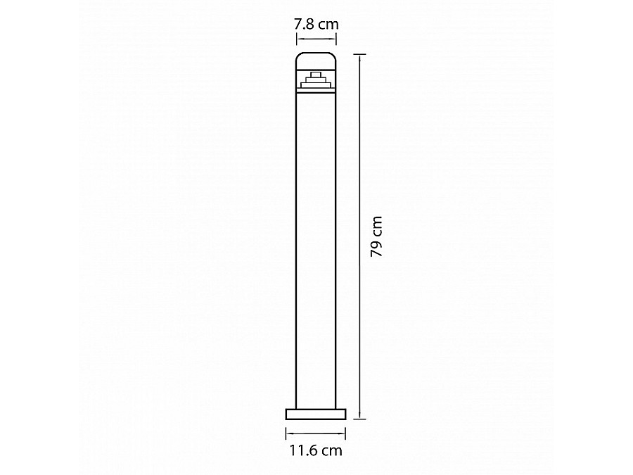 Наземный низкий светильник Lightstar Raggio 376707