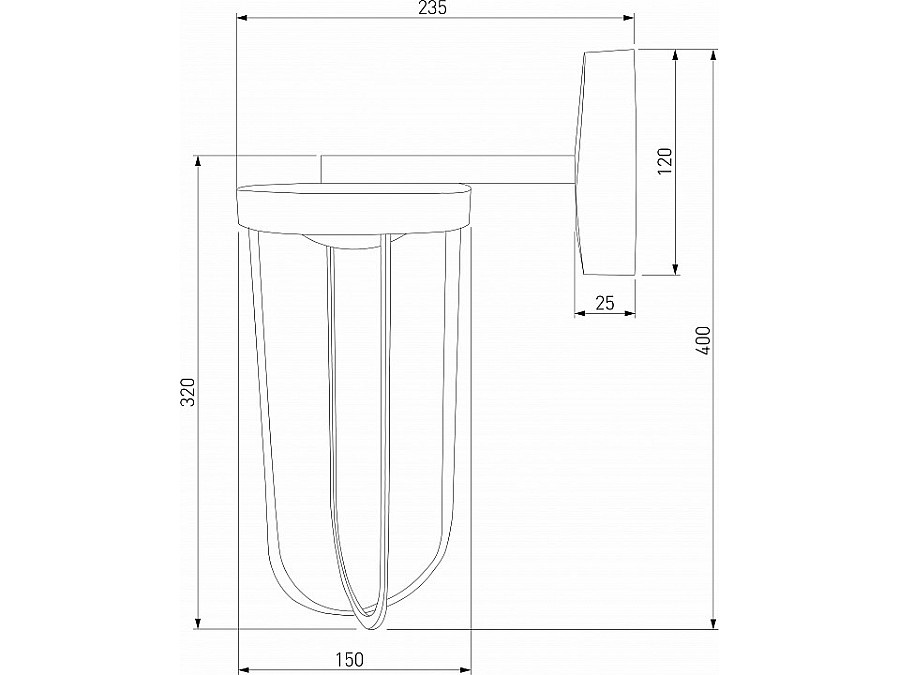 Светильник на штанге Elektrostandard Ritz Ritz (35183/D) черный