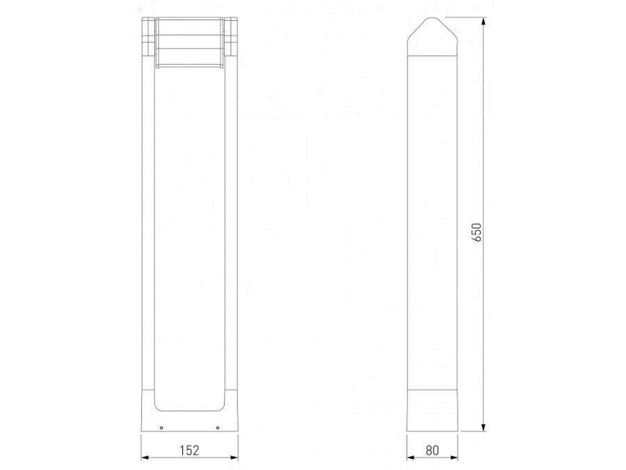 Наземный высокий светильник Elektrostandard DORS 35163/F