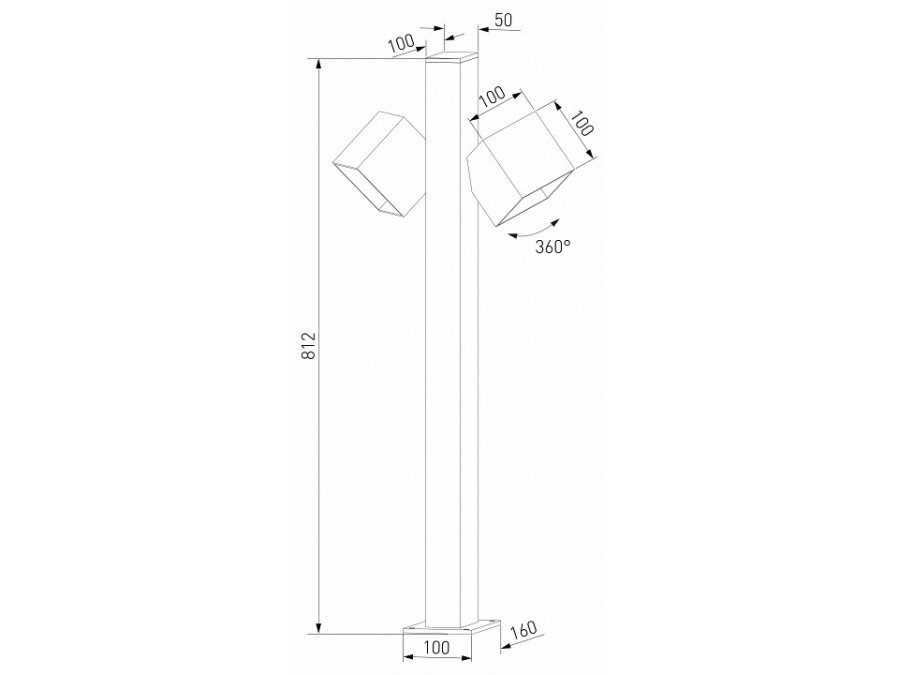Наземный низкий светильник Elektrostandard Fjord 35195/F