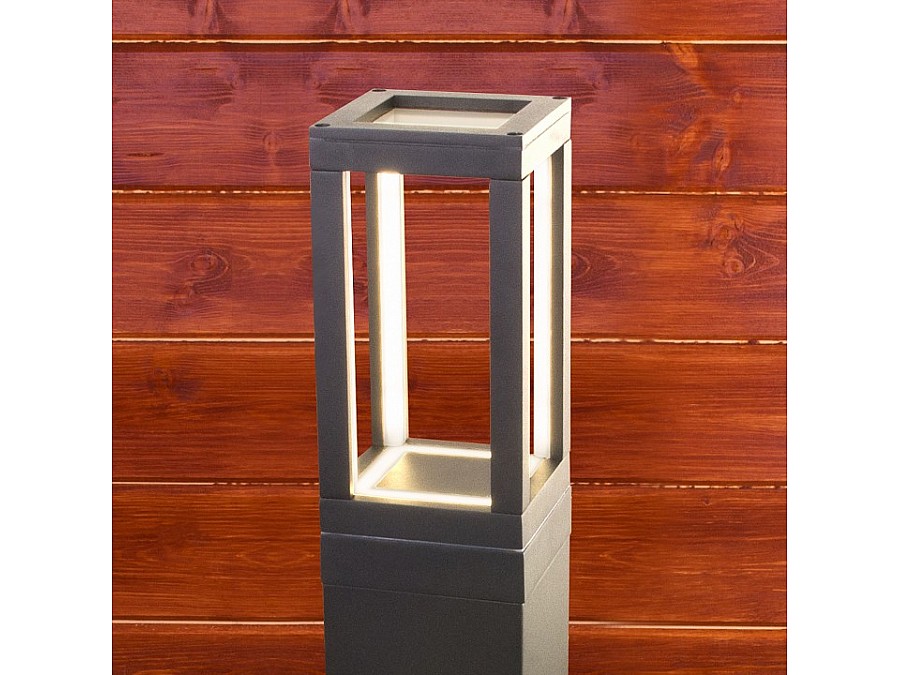 Наземный низкий светильник Elektrostandard Frame 1529 TECHNO LED серый