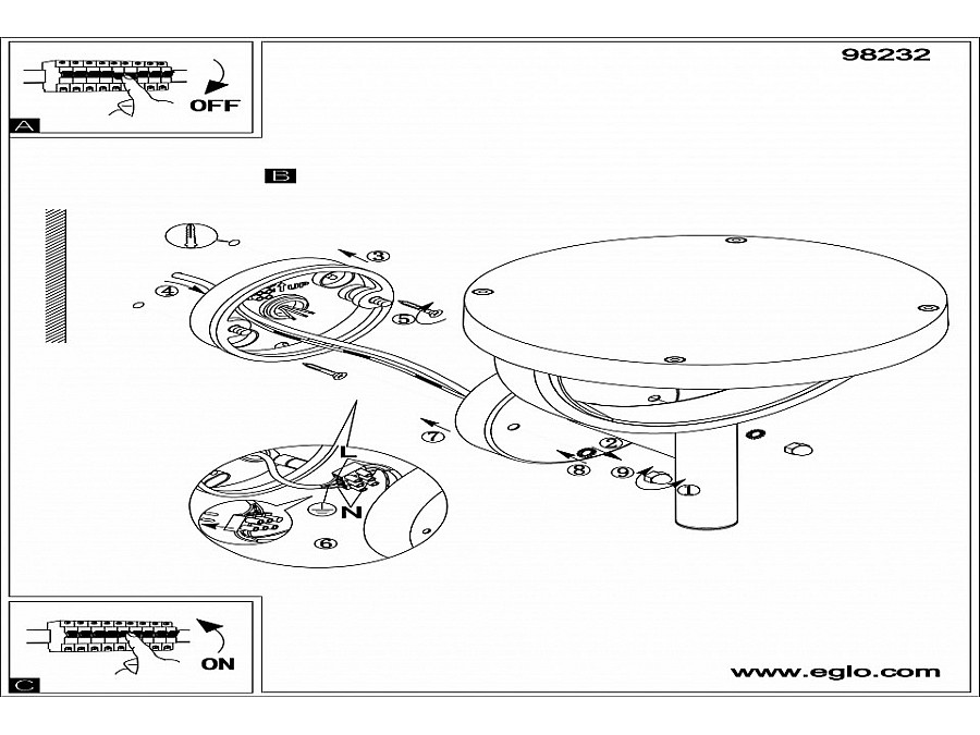 Светильник на штанге Eglo Francari 98232