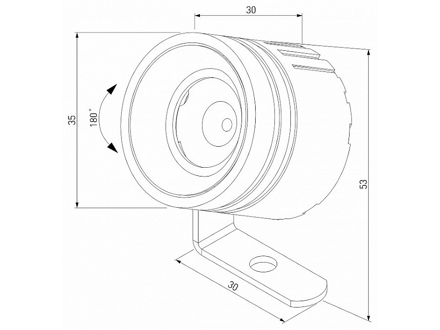 Настенный прожектор Elektrostandard Landscape a070269
