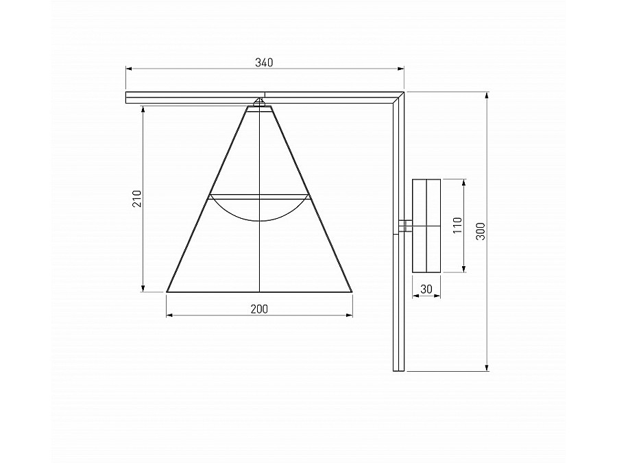 Светильник на штанге Elektrostandard Bevel a068471