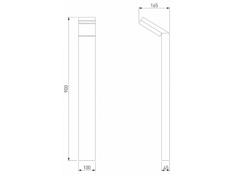 Наземный низкий светильник Elektrostandard Sensor 1542 TECHNO LED