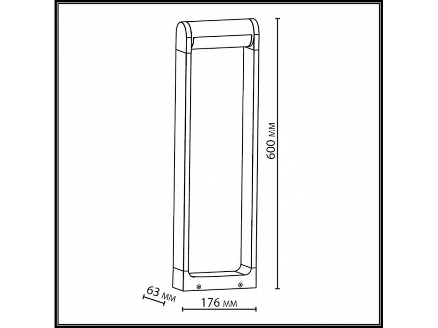 Наземный низкий светильник Odeon Light NATURE 7118/12GL