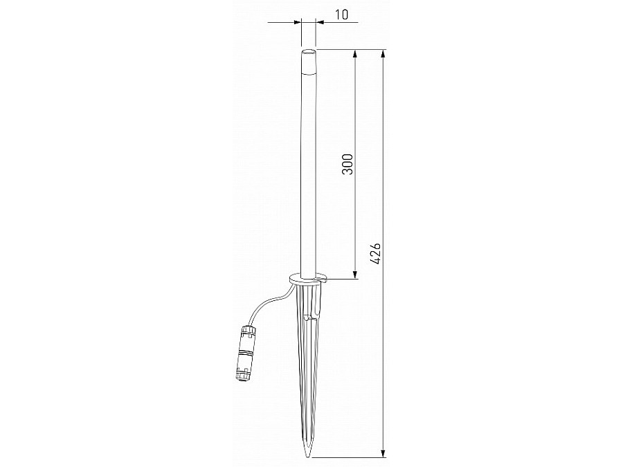 Наземный низкий светильник Elektrostandard Lumos a066688