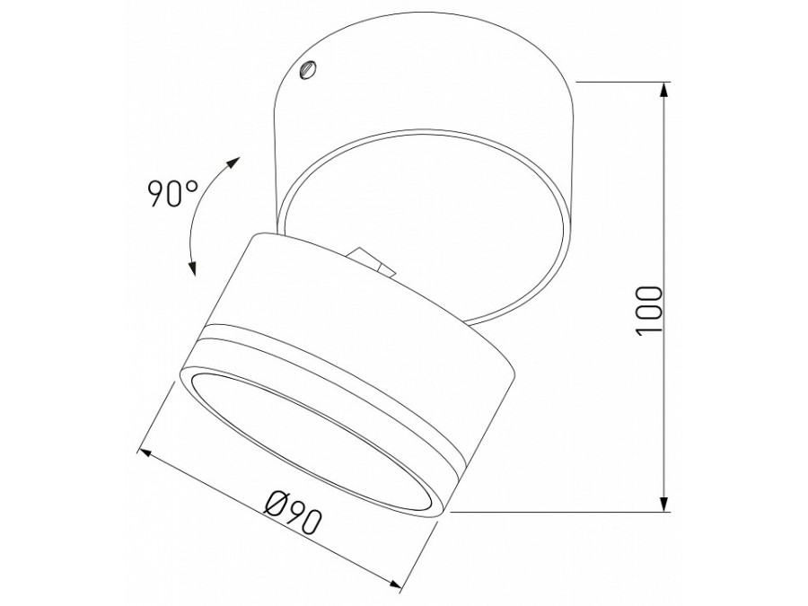 Накладной светильник Elektrostandard OKKO 35157/U