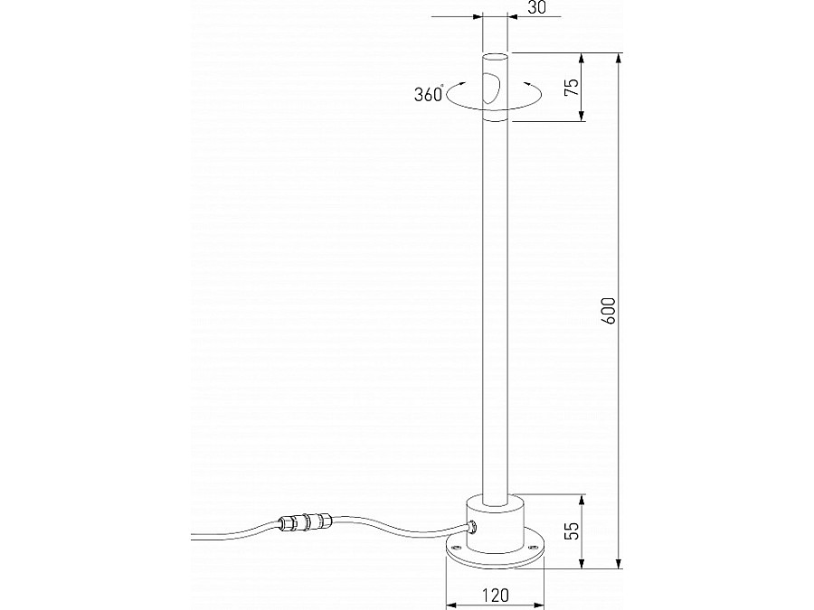 Наземный низкий светильник Elektrostandard Latent a066695